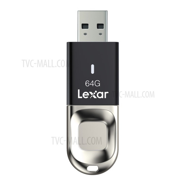 LEXAR F35 64GB USB3.0 150MB/s High Speed U-Disk Fingerprint Encrypted Metal USB Flash Drive Computer Memory Stick