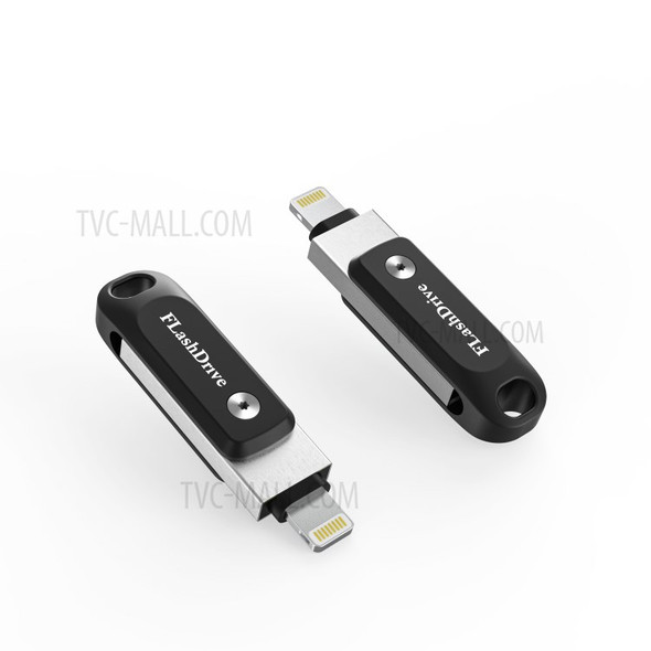 2-in-1 32GB USB3.0 Lightning Y-Disk U-Disk OTG Metal Rotating U-Disk for iPhone iPad Computer