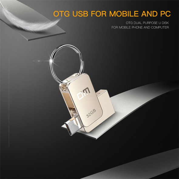 DM PD020 32GB USB Flash Drive Micro USB + USB2.0 Metal OTG Pendrive High Speed USB Memory Stick U Disk