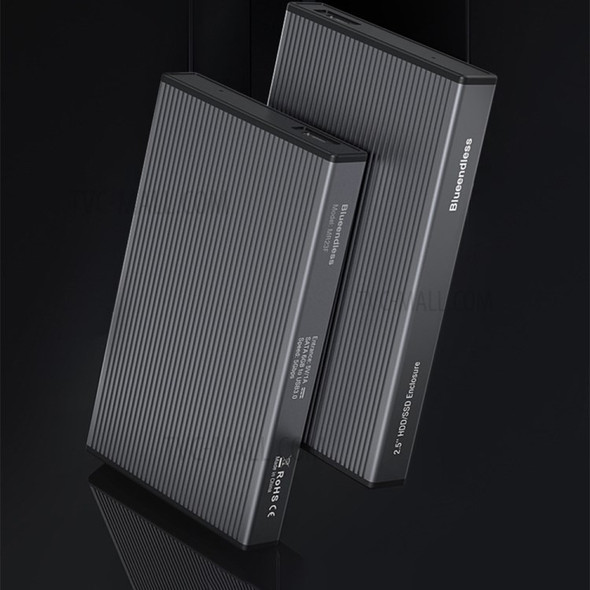 BLUEENDLESS MR23F Type-C Hard Disk Drive Case 2.5 inch SATA HDD SSD External Box Mobile Enclosure for Desktop PC
