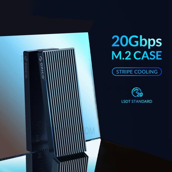 ORICO M2PAC3-G20 USB 3.2 Type-C Mobile SSD External Case 20Gbps High Speed M.2 NVMe M Key B+M Key Solid State Drive Enclosure