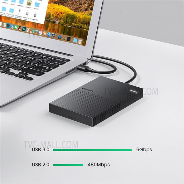 UGREEN 30719 2.5" Hard Drive Enclosure USB A 3.0 to SATA III 6Gbps for SSD HDD 9.5 7mm External Hard Drive Disk Case with UASP for TV Router Game Console Desktop