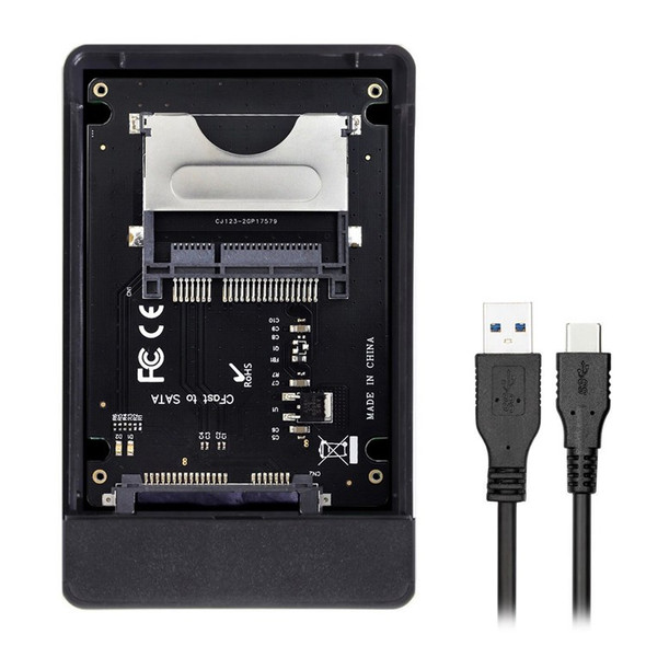 UC-168 CFast to USB-C USB3.0 + SATA Card Adapter 2.5" Case SSD HDD CFast Card Reader External Enclosure for PC Laptop