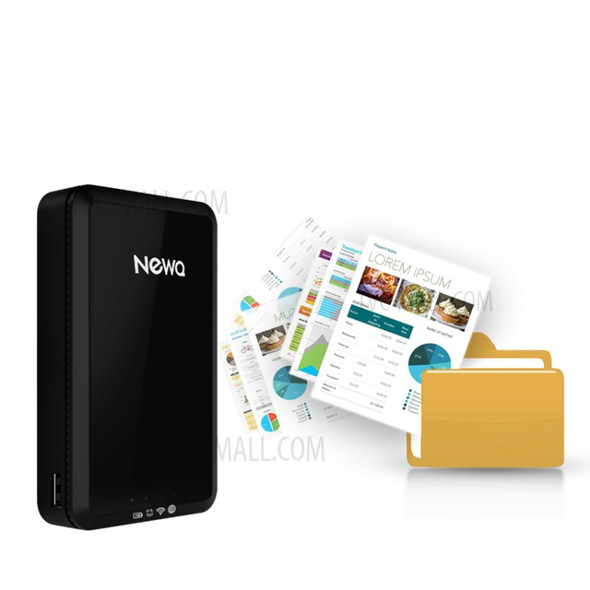 NEWQ F1 Wireless External Smart Hard Drive 2TB Cloud Storage