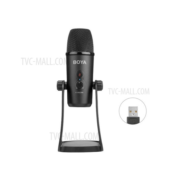 BOYA BY-PM700 USB Condenser Microphone Triple-Capsule Mic for Laptop PC Conference Live Interview Recording