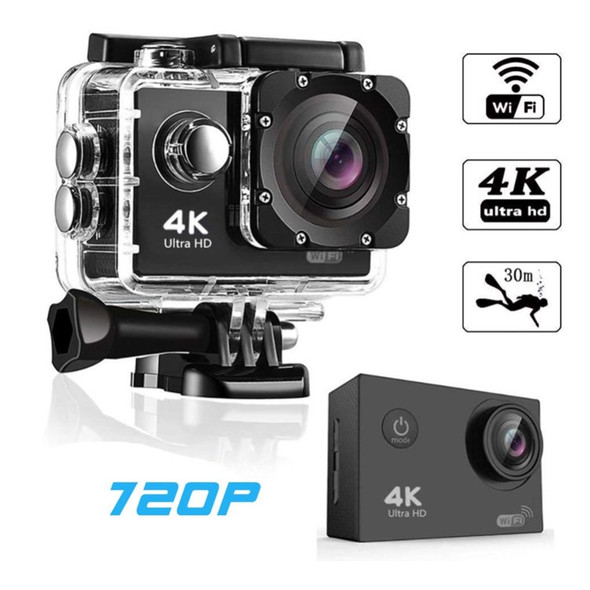 SJ4000 SD3H-2 4K 30FPS WiFi Action Camera Ultra HD Extreme Sports DV Camera with Waterproof Case - Black