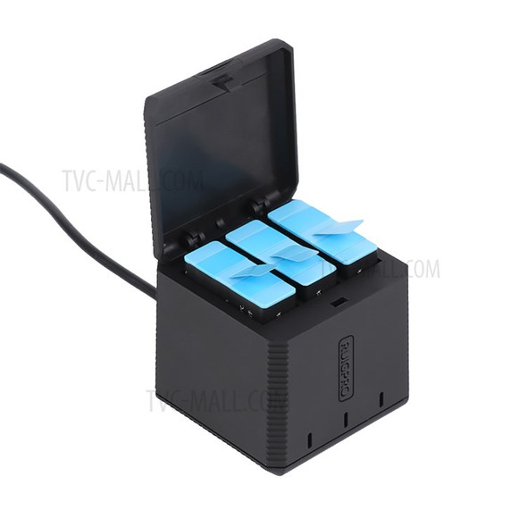 AT1160 RUIGPRO Battery Charger Kit Battery Storage Box for GoPro Hero9 Black