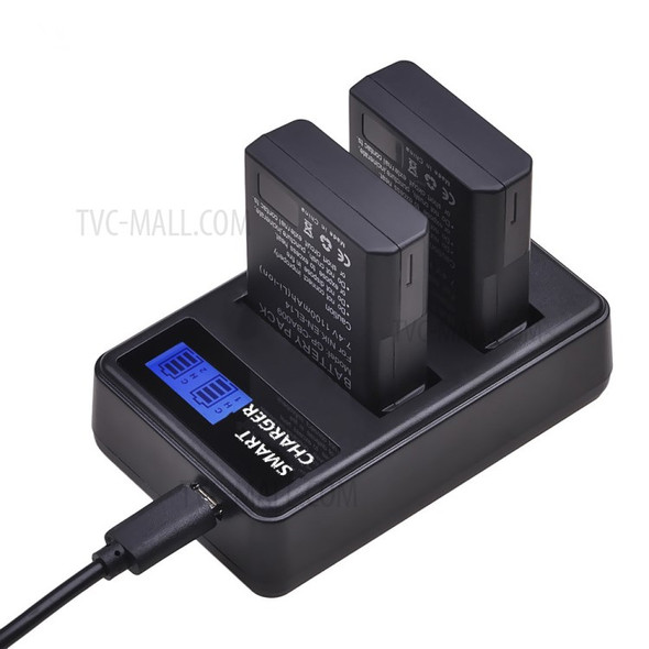 LCD Display Dual-Channel EN-EL14/EN-EL14a USB Battery Charger for Nikon P7800 P7700 P7100 etc