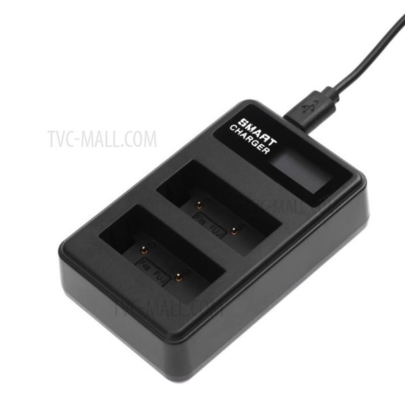 LCD Display Double-Channel NP-W126 USB Battery Charger for Fujifilm X-A1 X-A2 X-A3 X-A10 etc