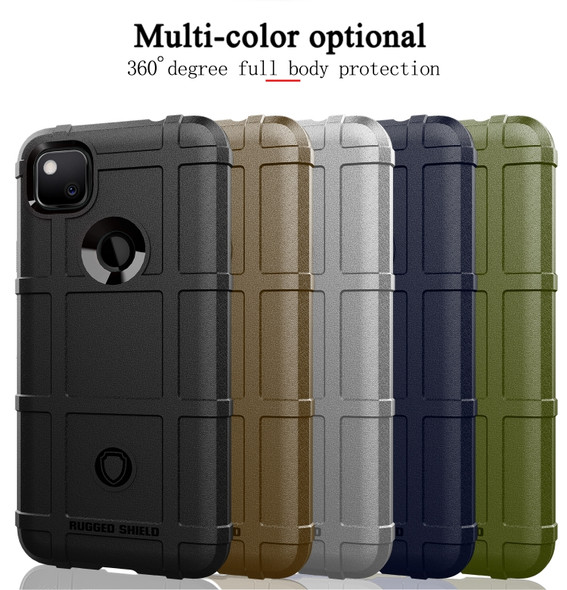 For Google Pixel 4a Full Coverage Shockproof TPU Case(Black)