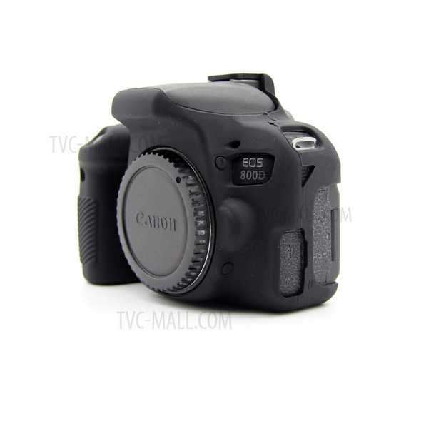 Soft Silicone Protective Case for Canon EOS 800D DSLR Camera - Black