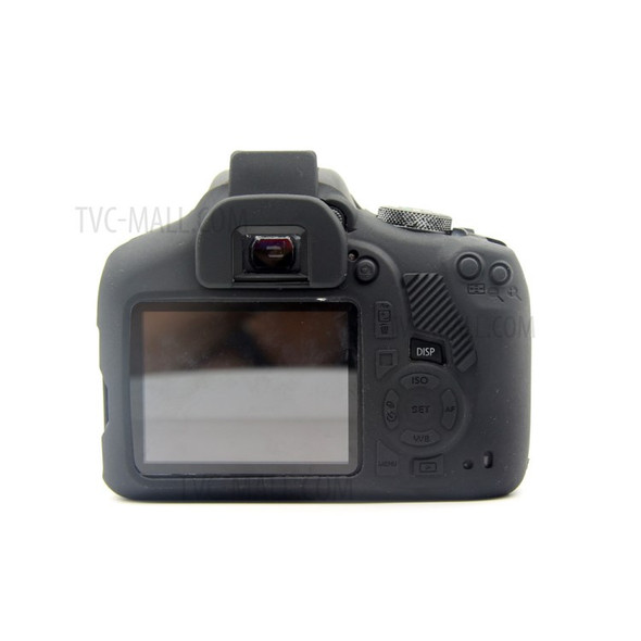 Flexible Silicone Camera Protective Cover for Canon EOS 1300D 1500D - Black