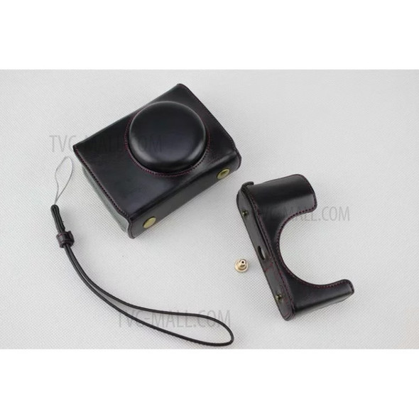 PU Leather Protective Camera Case Bag for Fujifilm XF10 Digital Compact Camera - Black