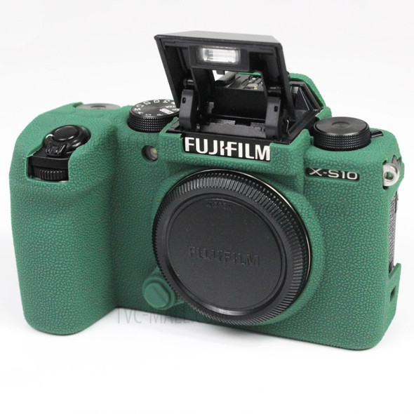 Shockproof Silicone Camera Protective Case Skin Cover for Fujifilm X-S10 - Green