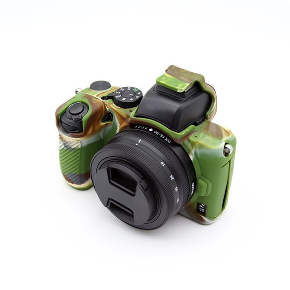 For Nikon Z50 Digital Camera Soft Silicone Case Portable Protective Cover - Camouflage