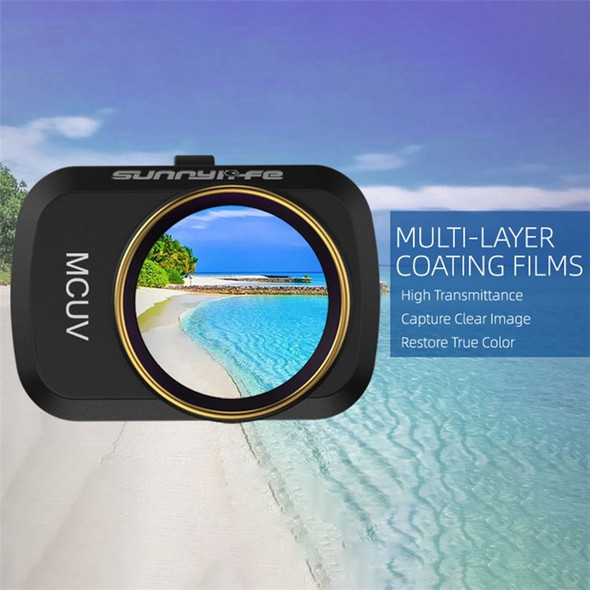 SUNNYLIFE MM-FI9258 6Pcs/Set for DJI Mini SE/Mini 2/Mavic Mini MCUV+CPL+ND4+ND8+ND16+ND32 Multi-layer Coating Optical Glass Camera Lens Filters