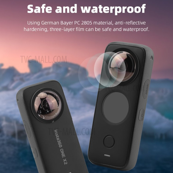 2pcs EWB8433 Lens Guard Anti-Drop Protective Cover for Insta360 One X2 Accessories