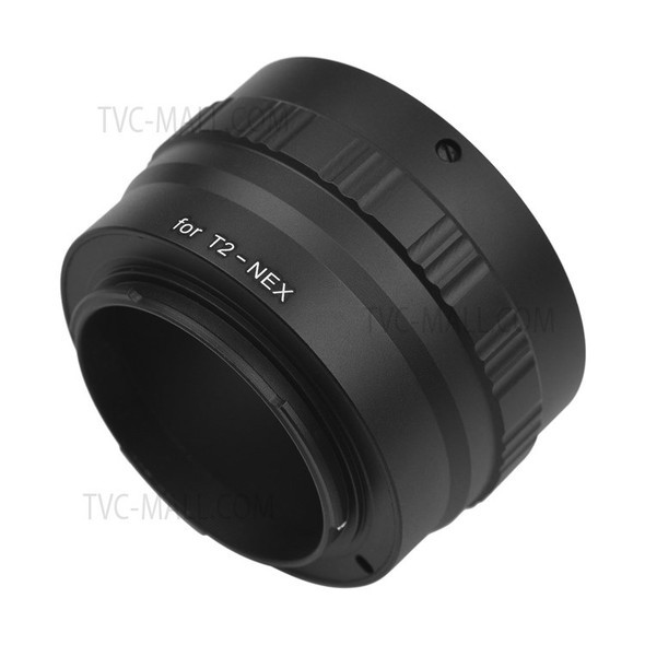 T2-NEX Camera Metal Lens Mount Adapter Ring T/T2 Mount Lens Adapter Replacement for Sony NEX-7/NEX-6/NEX-5/NEX-5C/NEX-5N/NEX-5R/NEX-5T/NEX-3/NEX-C3/NEX-F3/NEX-3N NEX E-Mount Mirrorless Cameras Accessory