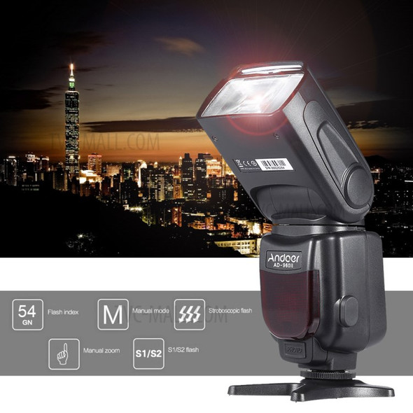 TRIOPO TR-960 II High Performance Flash Speedlite Speed Light Manual Flash Light