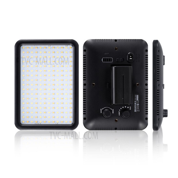 TRIOPO TTV-204 Bi-color Panel Mini LED Light Adjustable Panel Portable Shooting Light
