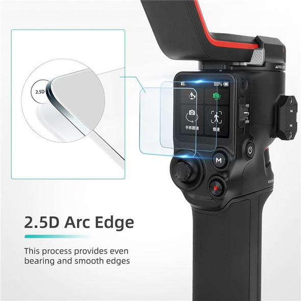 SUNNYLIFE RO-GHM449 2Pcs for DJI RS 3/RS 3 Pro Handheld Stabilizer Tempered Glass Touch Screen Protector Anti-fingerprint Cover Film