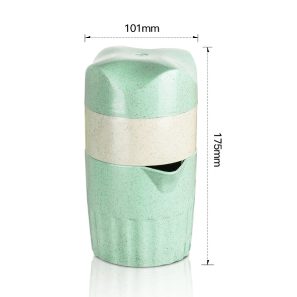 D522 Straw PP Manual Juice Cup Squeezer Fruit Reamers(Green)