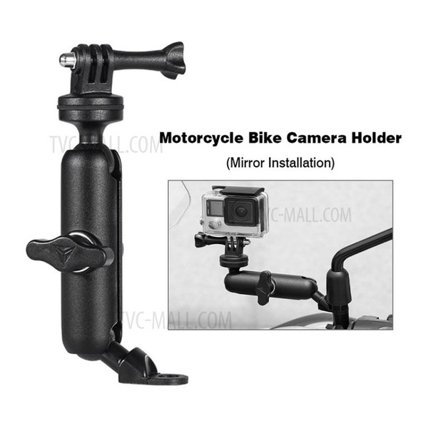 Aluminum Motorcycle Rearview Mount Holder for Gopro Hero 9/8/7/6/5 DJI Osmo Action Cameras