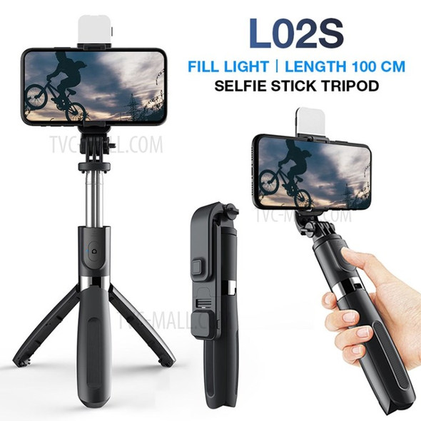 Extendable  Selfie Stick Fill Light Bluetooth Tripod for iPhone Android Samsung