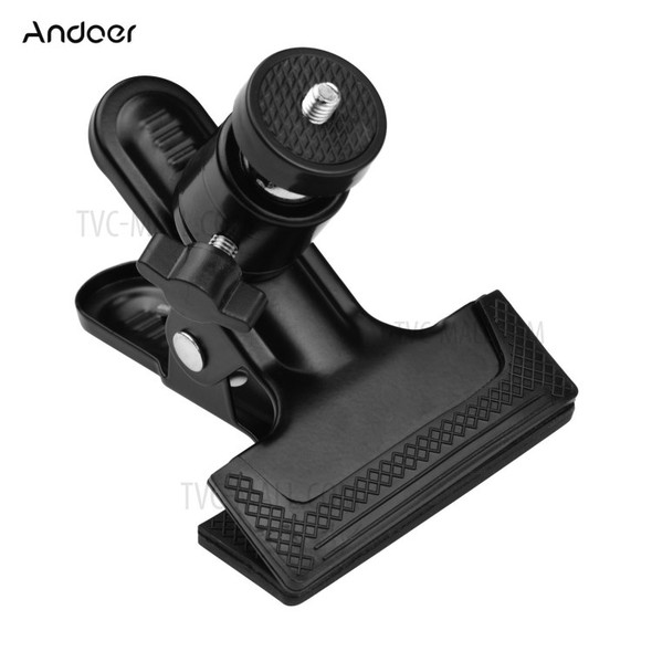 Andoer Multifunctional Photography Metal Clamp with Rotatable Ball Head for Cameras Tripods - 1 PCS