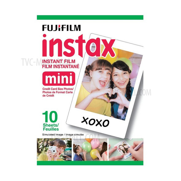20PCS White FUJIFILM Instax Mini Instant Film (Twin Pack), Size: 5.4 x 8.6 cm