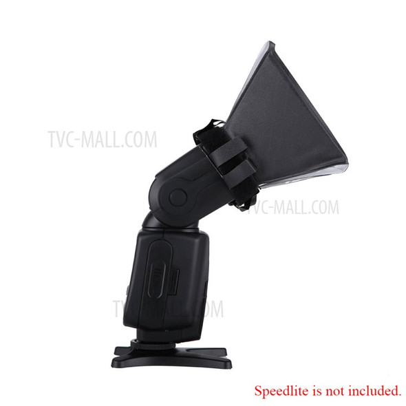 Portable Photography Flash Diffuser Mini Softbox Kit for Canon EOS Nikon Olympus DSLR Speedlite Flash