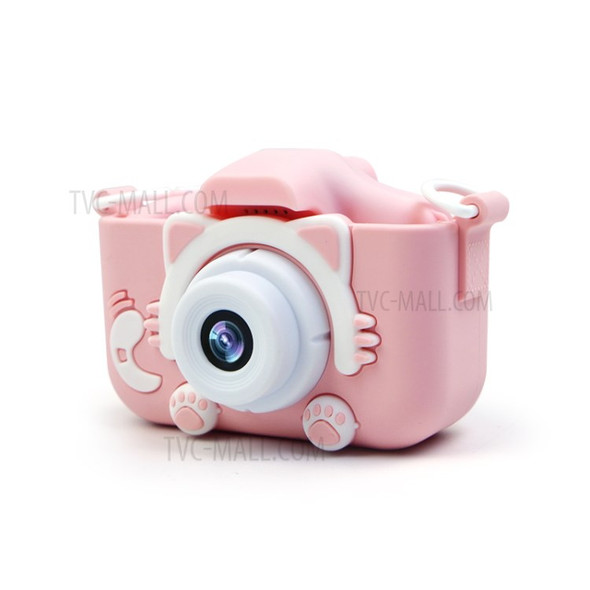 X2C 2.0 inch Screen Kids Digital Camera 1080P Video Photo Game Children's Camera with 400mAh Battery - Pink