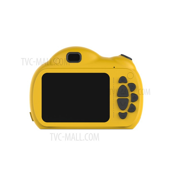 A2 2.4-inch HD IPS Color Display Dual Lens Children Digital Camera - Yellow