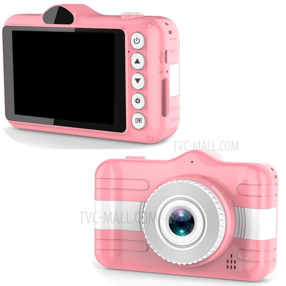 X600 3.5 inch Children Selfie Camera Kids Portable 8MP Digital Video Camera (without TF Card) - Pink