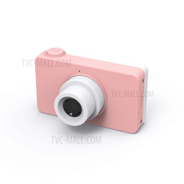 D8 2.0 inch IPS Screen Children Digital Camera Video Recorder with Cartoon Protective Case - Pink / Deer