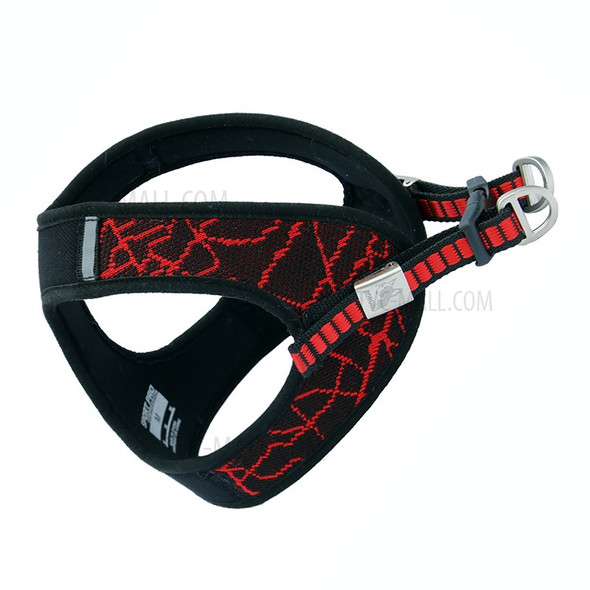 BORORO V8 Soft Padded Adjustable Pet Harness Vest for Cat & Dog - Red / Size S