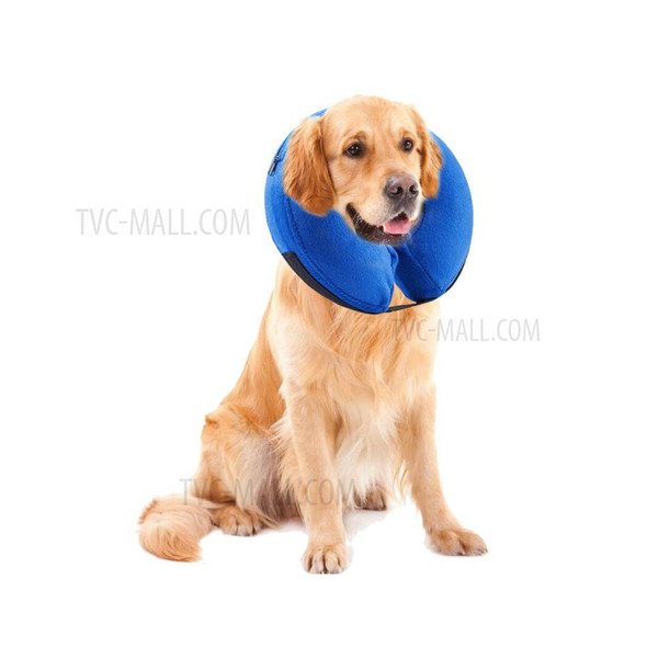 Inflatable Pet Supply Cat Dog Recovery Wound Healing Protective Collar - Size: M