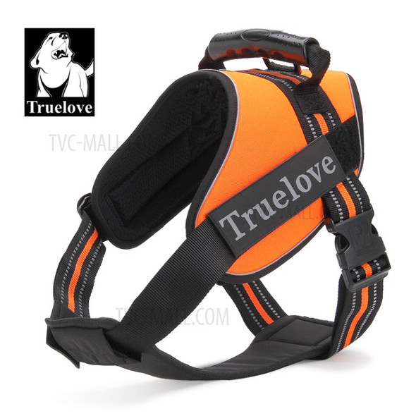 TRUELOVE Adjustable Chest Strap Middle/Large Dog Thoracic Dorsal Vest - Orange / L Size