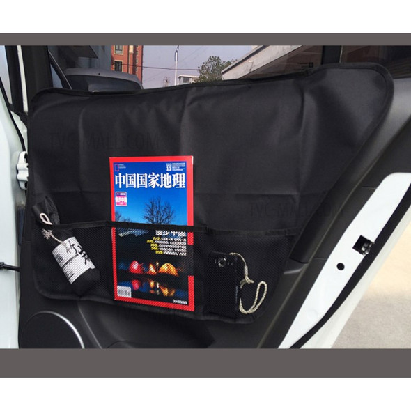 2 Pcs/set Scratch-resistant Simple installation Car Side Door Protection Pet Pad with Organizer, Size: 72 x 40cm