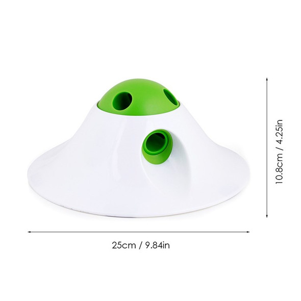 L'CHIC PBA-free Flying Saucer Shape Pet Dispenser Toy Durable Activity Toy Dog Toy Entertained Pet Food Dispenser Toy Snack Ball Puzzler Leak Food Toy