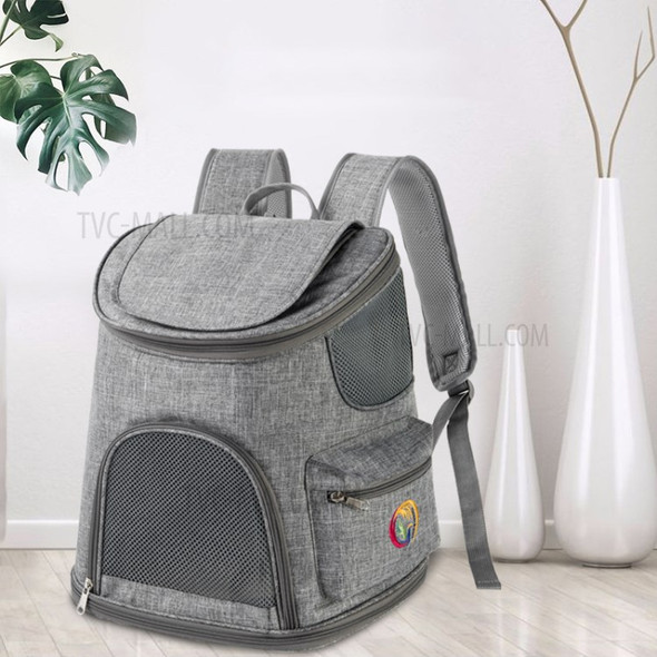 QS-092 Portable Cat Carrier Tote Backpack Breathable Pet Shoulder Bag for Travel Outdoor - Grey