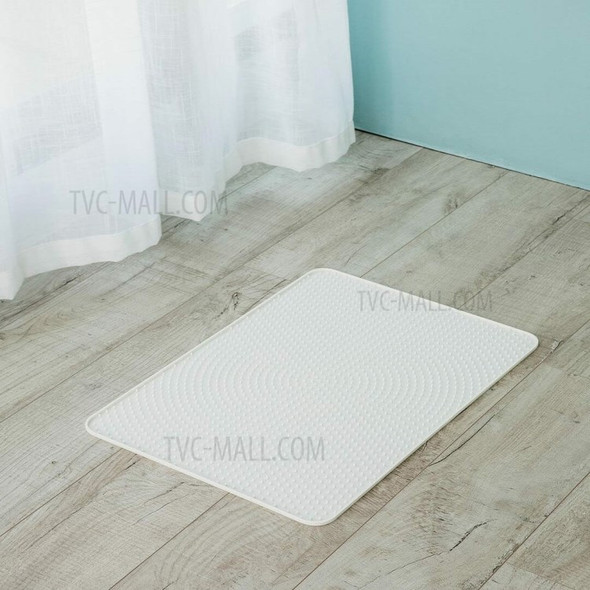 XIAOMI YOUPIN JORDAN&JUDY PE0014 Quality Silicone Cat Litter Mat Cat Litter Pad Easy to Clean Washable Design - Light Grey