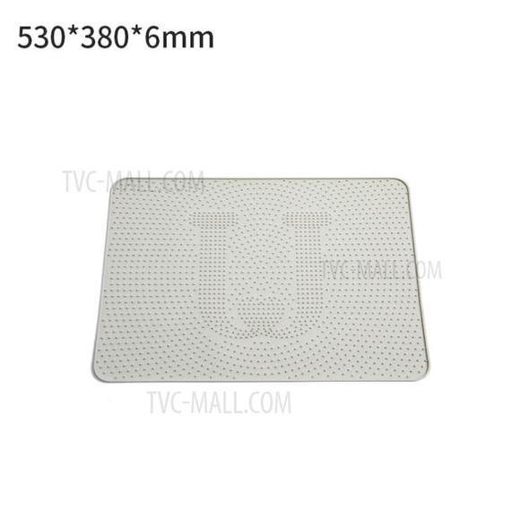 XIAOMI YOUPIN JORDAN&JUDY PE0031 Quality Silicone Cat Litter Mat Cat Litter Pad Easy to Clean Washable Design - Light Grey