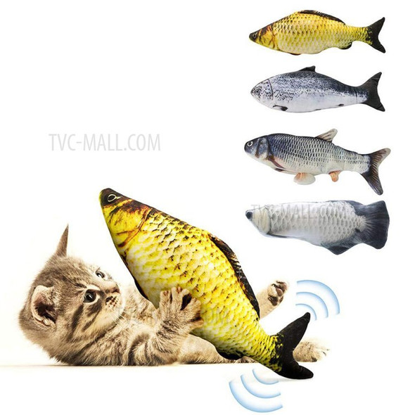 Lovely Vivid Artificial Electronic Fish Pet Cat Fish Toy Mint Catnip - Crucian
