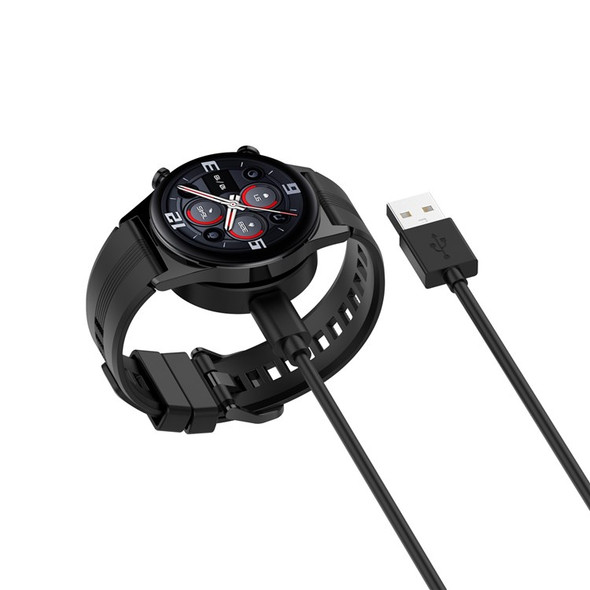 For Honor Watch GS3 Smart Watch Charger Magnetic with Detachable Charging Cable Portable Charging Dock - Black