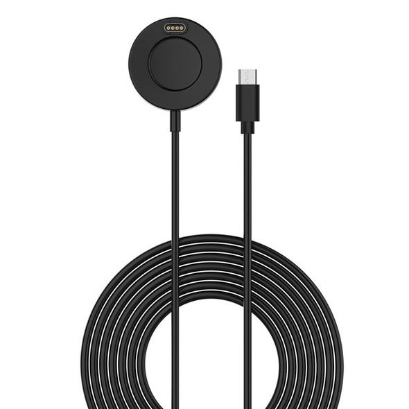 For Garmin Smartwatch Universal Type-C Round Base Charging Cable Smart Watch Charger (without Magnetic Function But with Data Function)