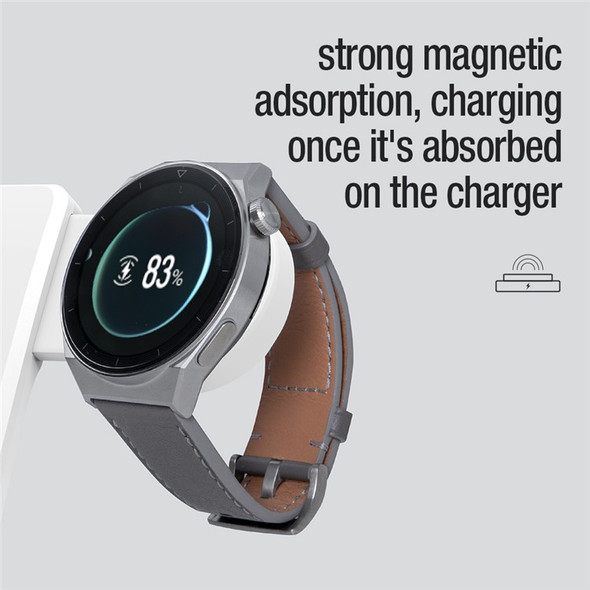NILLKIN Mini Size Travel Charger for Huawei Watch, Portable Magnetic Wireless Charger with Type C Adapter Plug