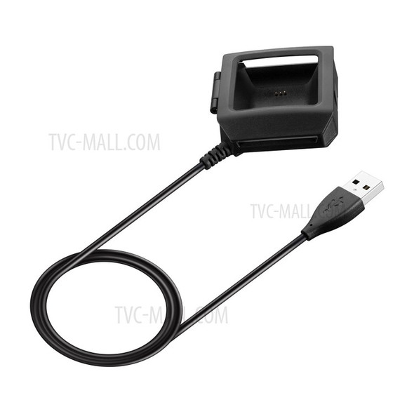 1.0M USB Charger Adapter Charging Dock Cable with Charger Clip for Fitbit Ionic Smartwatch