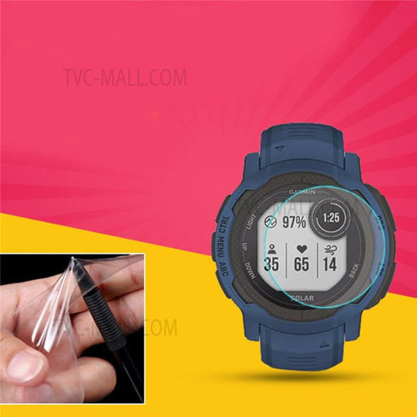 For Garmin Instinct 2 D32mm Full Coverage Explosion-proof Screen Protector TPU Protective Film