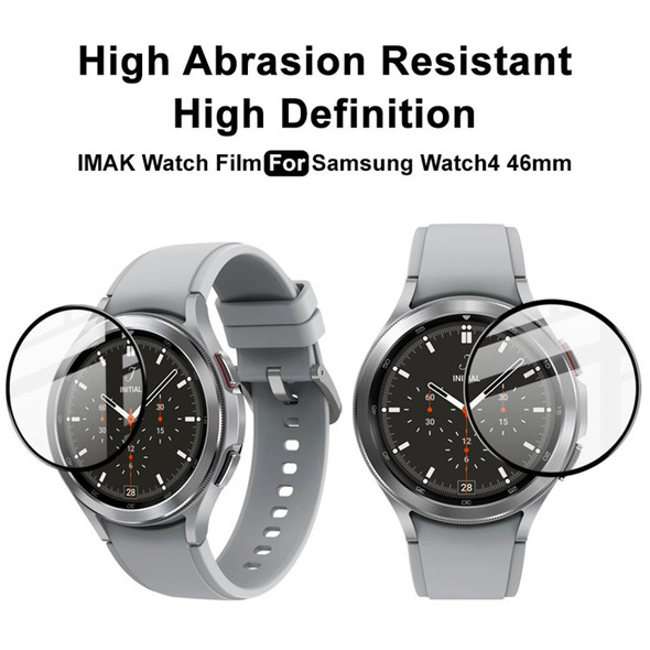 IMAK for Samsung Galaxy Watch4 Classic 46mm HD Smooth Ultra-slim PMMA Smart Watch Film Screen Protector